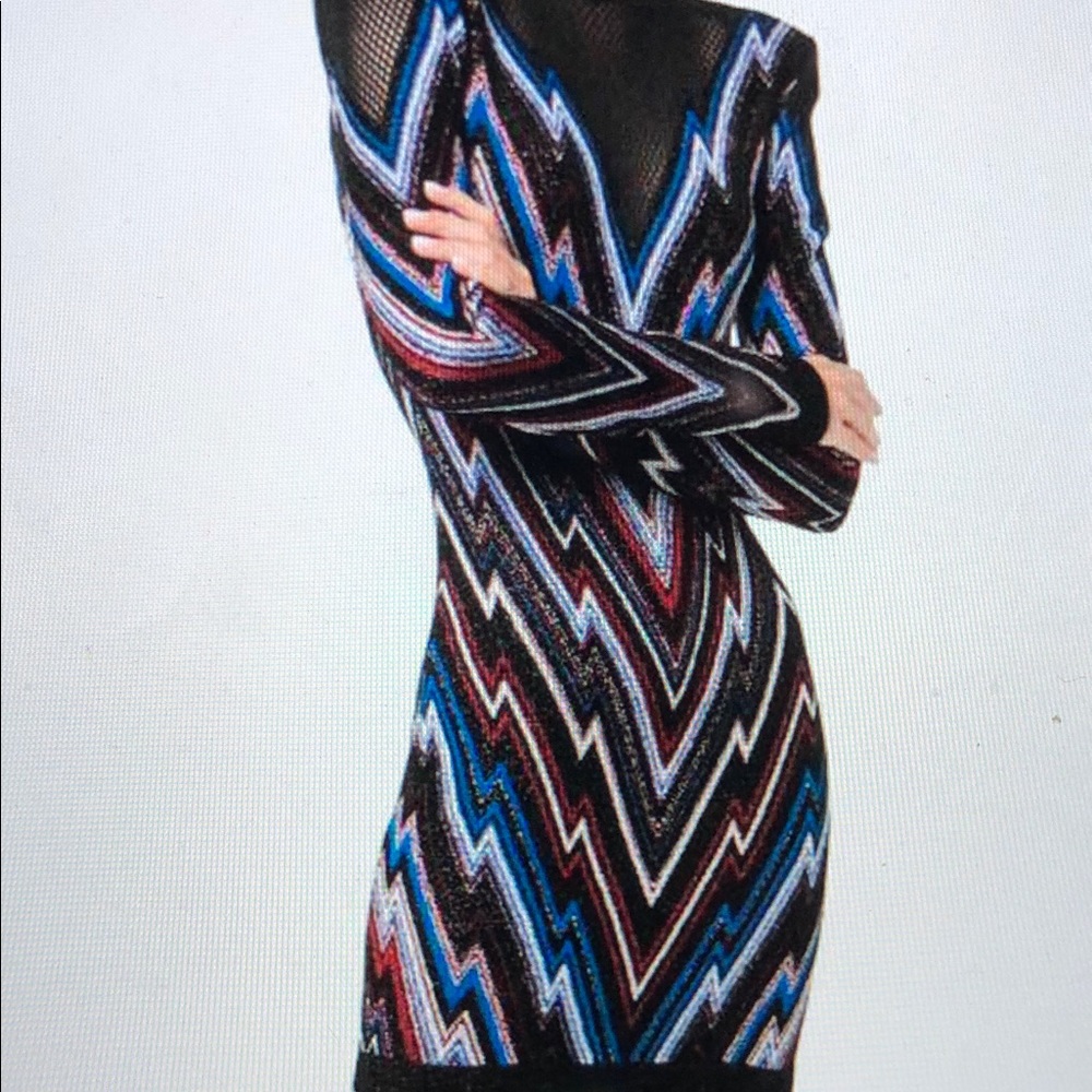 Balmain Metallic Jacquard Dress FR 38 / US6